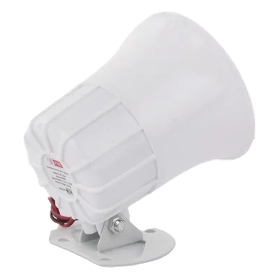 Sirena Cableada / 110 dB / 15 W / 12 VCC / Diseño Compacto 110 × 100 × 113 mm