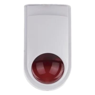 Sirena Estrobo / 110 dB / 12 VCC / Estrobo Rojo Integrado / Interior y Exterior