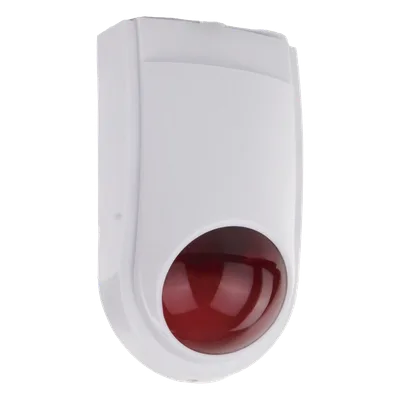 Sirena Estrobo / 110 dB / 12 VCC / Estrobo Rojo Integrado / Interior y Exterior