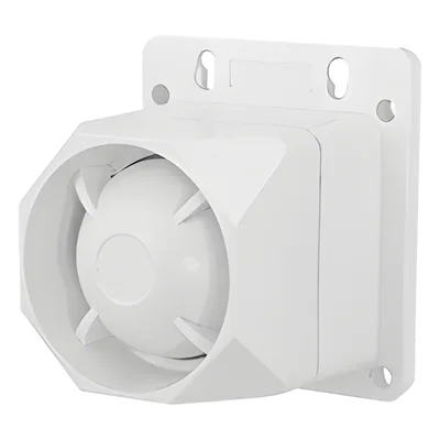 Sirena Exterior / 112 dB a 100 cm / 25W / Rango 1.5 a 3.5 kHz / Dos Tonos / ABS con Protección UV