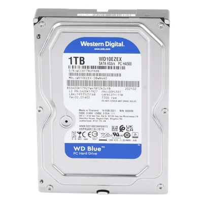 Disco Duro Interno / 1 TB / 7200 RPM / SATA III 6 Gb/s / Caché 64 MB / 3.5 Pulgadas / Uso 8-5