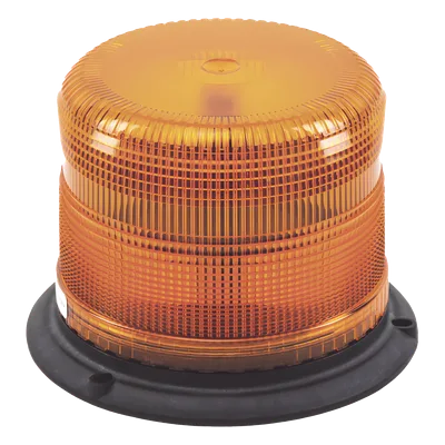 Burbuja LED Clase II / 3 LEDs de 5 W / 11 Patrones de Destello / Policarbonato Ámbar / Montaje Permanente / 12-48 VCC / -30 a 50 °C