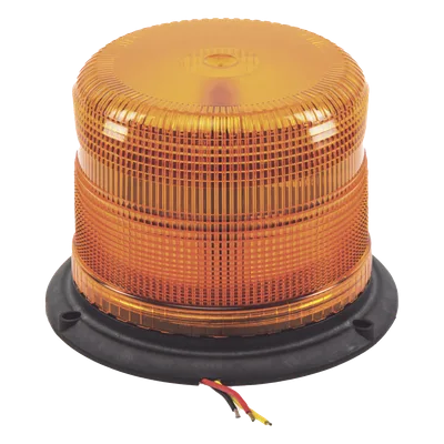 Burbuja LED Clase II / 3 LEDs de 5 W / 11 Patrones de Destello / Policarbonato Ámbar / Montaje Permanente / 12-48 VCC / -30 a 50 °C