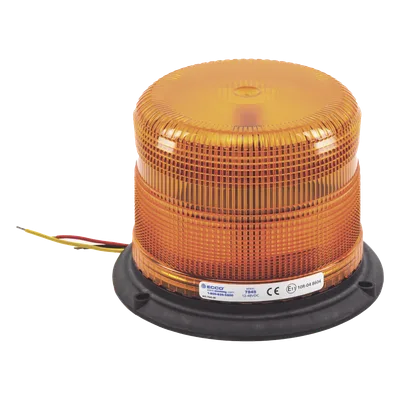Burbuja LED Clase II / 3 LEDs de 5 W / 11 Patrones de Destello / Policarbonato Ámbar / Montaje Permanente / 12-48 VCC / -30 a 50 °C
