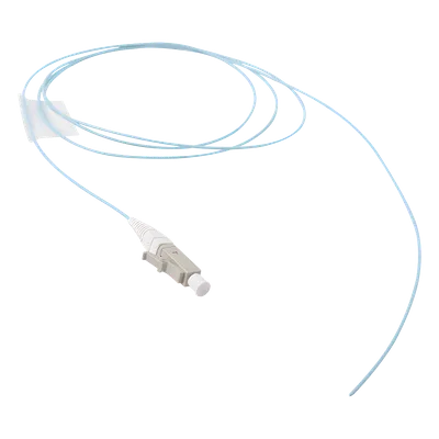 Pigtail de Fibra Óptica / LC Simplex / Multimodo OM3 50/125 / LS0H / Aqua / 1 Metro (3.28 Pies)
