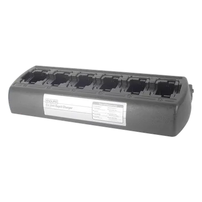 Multicargador de Escritorio / 6 Cavidades / Radios APX6000XE-8000XE / Baterías NNTN7034-7038 / Ni-Cd Ni-MH Li-Ion Li-Po