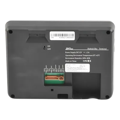 Terminal Biométrica de Palma y Huella / 600 Palmas / 3,000 Huellas / Pantalla Táctil 2.8" / TCP-IP USB / 100,000 Eventos / 10,000 Tarjetas