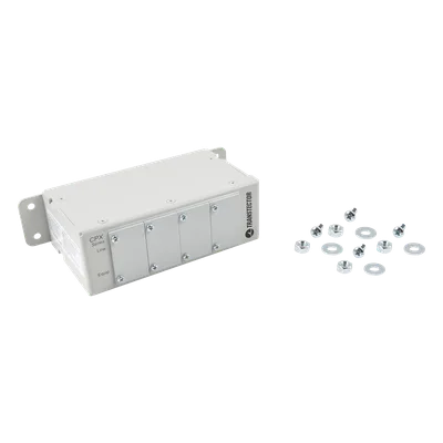 Chassis Montaje en Pared / 4 Puertos RJ-45 / Ethernet y PoE / 2.00 x 7.00 x 3.41 in