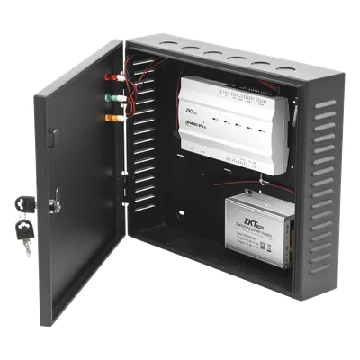 Controlador de Acceso 1 Puerta / 20,000 Huellas / 30,000 Tarjetas / TCP-IP / Sincronización Push / Memoria SD 32 GB / Fuente 12V CC 5A