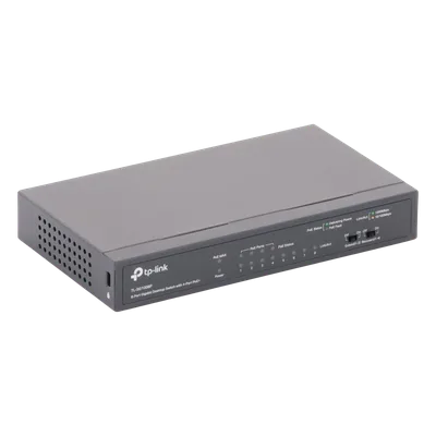 Switch PoE+ no administrable / 8 puertos Gigabit / 4 puertos PoE+ 802.3af/at / 55W total / Sin ventilador / Escritorio