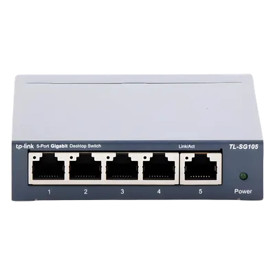 Switch / 5 Puertos Gigabit / 10/100/1000 Mbps / No Administrable / 7.4 Mpps / 3.94x3.86x0.98 in