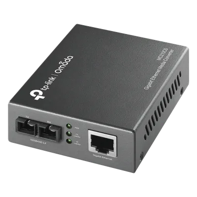 Convertidor de Medios Fibra Óptica / Monomodo 20 km (12.4 mi) / Gigabit Ethernet RJ45 / Puerto SC / Plug and Play