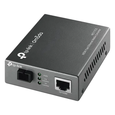 Convertidor de Medios WDM / Fibra Monomodo SC / 1 Puerto RJ45 10/100 Mbps / Alcance 20 km (12.4 mi) / Longitud de Onda 1550/1310 nm