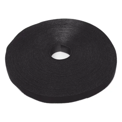 Rollo de Cinta de Contacto / 75 Pies (22.9 m) / 19.1 mm Ancho / Nylon Negro
