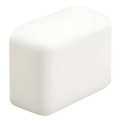 Tapa Final / ABS Blanco Mate / UL94V-0 FT4 / 0 a 50°C / Sin Herramientas