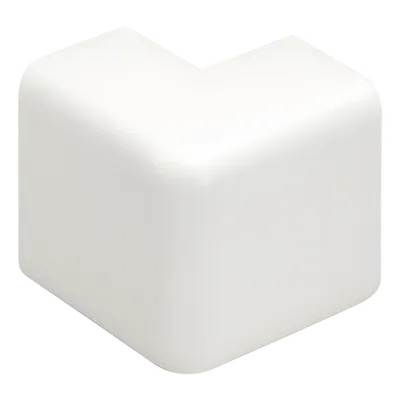 Esquinero exterior / Canaleta LD10 / ABS / Blanco Mate / UL94V-0 / FT4 / 0 a 50°C