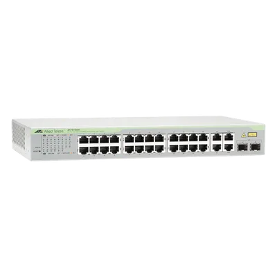 Switch WebSmart / 24x FE 10/100 Mbps / 2x GE 10/100/1000 Mbps / 2x SFP Gigabit Combo / 12.8 Gbps Switching Fabric