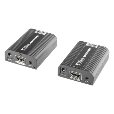 Kit Extensor HDMI para distancias de 30 metros / Resolución 4K x 2K@ 30 Hz/ Cat 6, 6a y 7 / HDCP2.2 / HDMI 2.0  / Soporta PCM, HDbitT / Soporta control remoto del equipo fuente.