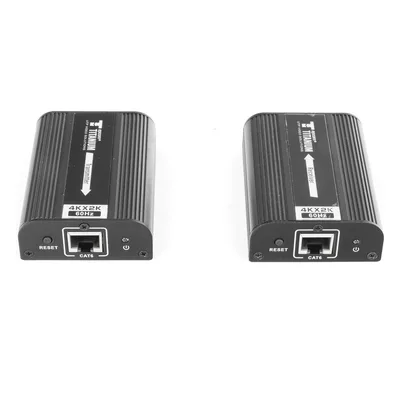 Kit Extensor HDMI para distancias de 30 metros / Resolución 4K x 2K@ 30 Hz/ Cat 6, 6a y 7 / HDCP2.2 / HDMI 2.0 / Soporta PCM, HDbitT / Soporta control remoto del equipo fuente.