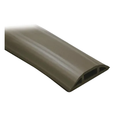 Canaleta flexible / PVC autoextinguible / Media caña / 2.5m (8.2 ft) / 100kg carga / -20°C a +80°C