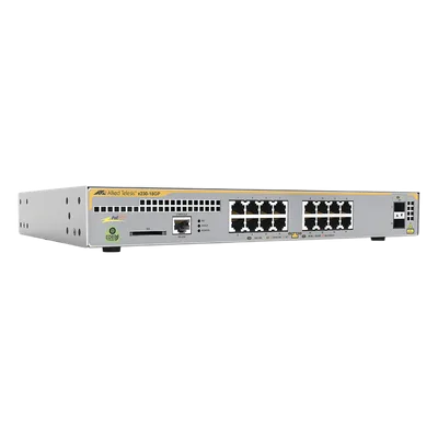 Switch PoE+ Administrable Capa 3 / 16 Puertos Gigabit / 2 SFP / 247 W / 26.8 Mpps / 1U Rack