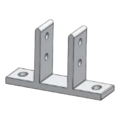 Fijador de Soporte / Aluminio Anodizado / Anticorrosivo / Universal 40 Pulgadas