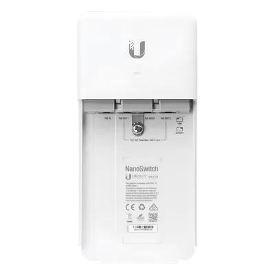 Switch PoE de Paso para Exterior / 4 Puertos Gigabit / 24V PoE / IP67 / -30°C a 70°C / 4 Gbps Throughput