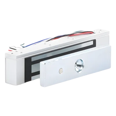 Chapa Magnética / 350 lbs (158.8 kg) / Voltaje Dual 12/24 VDC / Sensor de Estado NO/COM / Aluminio Anodizado / Interior