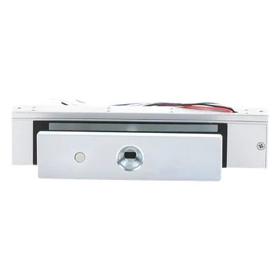 Chapa Magnética / 350 lbs (158.8 kg) / Voltaje Dual 12/24 VDC / Sensor de Estado NO/COM / Aluminio Anodizado / Interior