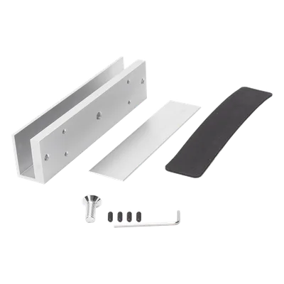 Montaje para puerta de vidrio / 180x40x28 mm / Vidrio 8-15 mm / 0.32 kg / Diseño en U