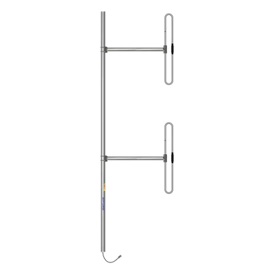 Antena Base / 2 Dipolos / 138-174 MHz / 5 dBd / 36 MHz BW / Bi-direccional / 300 W / N Macho / Tilt 0-10° / 10 ft x 3.3 ft x 2.5 ft