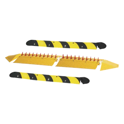 Kit de picos ponchallantas autónomo / Carriles de 7.2 ft / Sin barrera ni cableado / Resortes de activación / Acero 1/4 pulgada