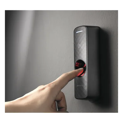 Lector de Control de Acceso Biométrico / Huella Dactilar / Doble Frecuencia RFID 125KHz y 13.56MHz / NFC Físico / CPU 1.0 GHz / Detección de Dedo Vivo