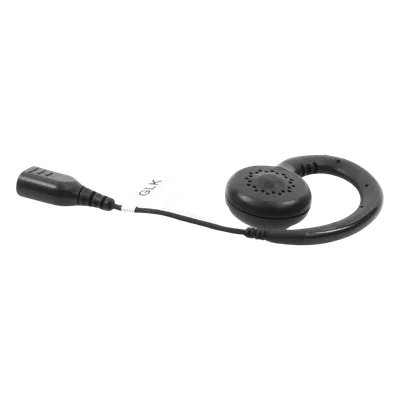 Auricular de Gancho / Altavoz Giratorio 360° / Cable de Fibra Trenzada / Conector SNAP / Compatible con Micrófono de Solapa Serie SNAP