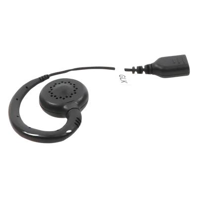 Auricular de Gancho / Altavoz Giratorio 360° / Cable de Fibra Trenzada / Conector SNAP / Compatible con Micrófono de Solapa Serie SNAP