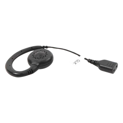 Auricular de Gancho / Altavoz Giratorio 360° / Cable de Fibra Trenzada / Conector SNAP / Compatible con Micrófono de Solapa Serie SNAP