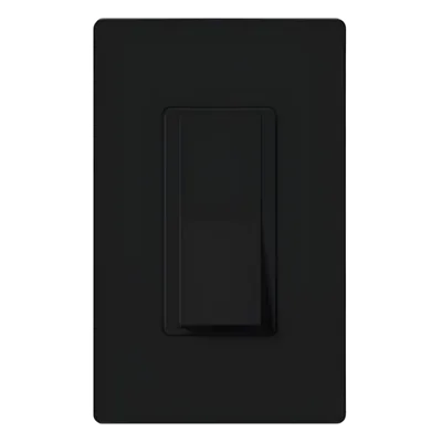 Interruptor de Paleta de Pared / 3 Vías / 15 A / 120/277 V CA / Para Iluminación y Motores / Acabado Negro Brillante