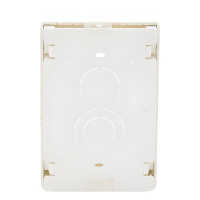 Caja de Pared Superficial / PVC Auto-extinguible / 5 x 3.26 x 1.62 in / Salidas 1/2-3/4-1 in / Blanco Mate