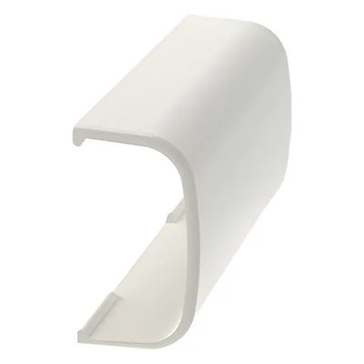 Unión Recta para Canaleta / Diseño Bisagra Monopieza / ABS UL94V-0 / Blanco Mate / 180º / 0 a 50ºC