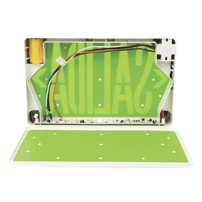 Letrero LED de Emergencia / Voltaje Dual 120/240 VAC / Autonomía 90 min / Montaje Universal / Batería Ni-Cd Incluida / 2.0 W