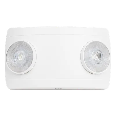 Luz de Emergencia LED / Doble LED 1W 150 lúmenes / Autonomía 90 min / Voltaje Universal 127-240 VAC / UL 5VA Ignífuga