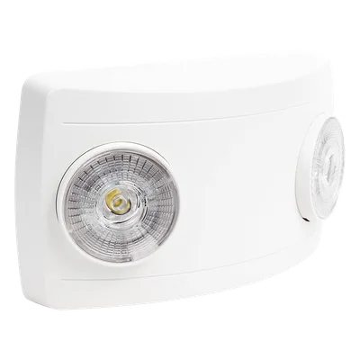 Luz de Emergencia LED / Doble LED 1W 150 lúmenes / Autonomía 90 min / Voltaje Universal 127-240 VAC / UL 5VA Ignífuga