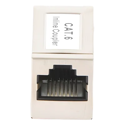 Acoplador Blindado STP / Cat6 / 2 Puertos RJ45 Hembra / 750 VCA RMS / AWG 24-26