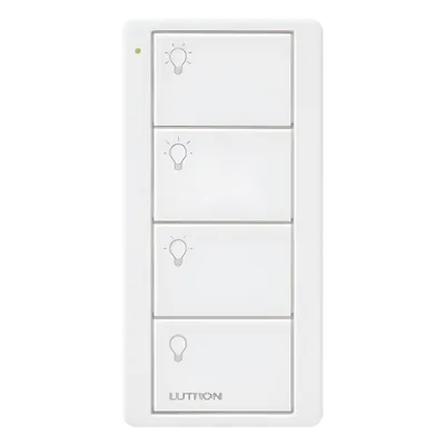 Control Remoto Inalámbrico / 4 Botones / 3 Escenas de Iluminación / RF 431-437 MHz / Alcance 18 m (59 ft) / Batería 10 Años