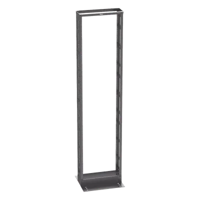 Rack de Dos Postes / 19 in EIA-310D / 45 Unidades / Carga 1500 lbs (680 kg) / Profundidad 6 in (152.4 mm) / Rieles Roscados #12-24