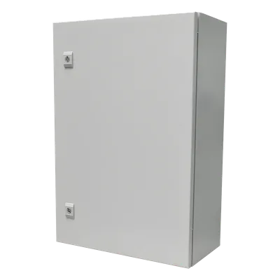 Gabinete de Acero para Intemperie / IP66 / IK10 / 500 x 700 x 250 mm / Placa Trasera Galvanizada / Cerradura con Llave