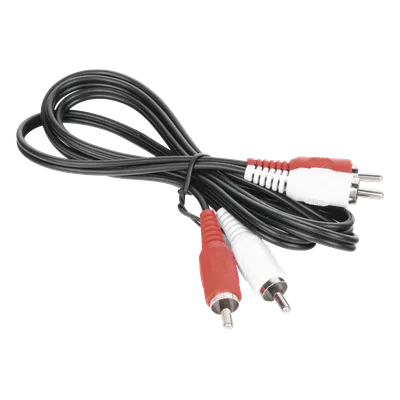 Cable RCA Macho a Macho / 1 m (3.28 ft) / Audio y Video HD / Conectores Codificados por Color / Baja Pérdida de Señal