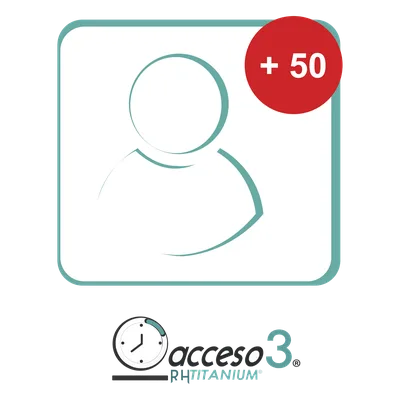 Expansión de Licencia / 50 Empleados Adicionales / Software de Control de Asistencia / Integración Nómina México / Compatible Relojes Checadores