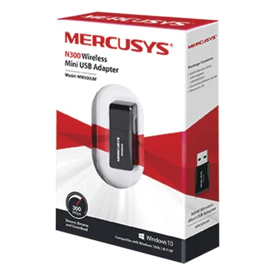 Adaptador USB Wi-Fi / 300 Mbps / 2.4 GHz / 2 Antenas Internas / IEEE 802.11n/b/g / USB 2.0