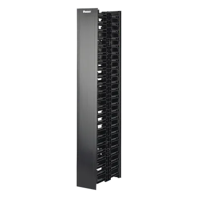 Organizador Vertical de Cable / Doble Frontal y Posterior / 22.5 UR / 4.9in Ancho / 41.5ft Altura / Negro